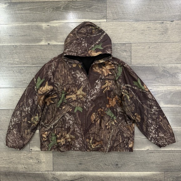 Winchester Other - VTG Manchester Realtree Camo Fleece Hoodie Jacket Zip Up Outdoor Hunting Mens XL